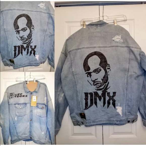 Custom Painted "DMX Ruff Riders" Jean Jacket - Picture 5 of 5